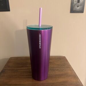 Starbucks Tumbler w/ Straw - purple